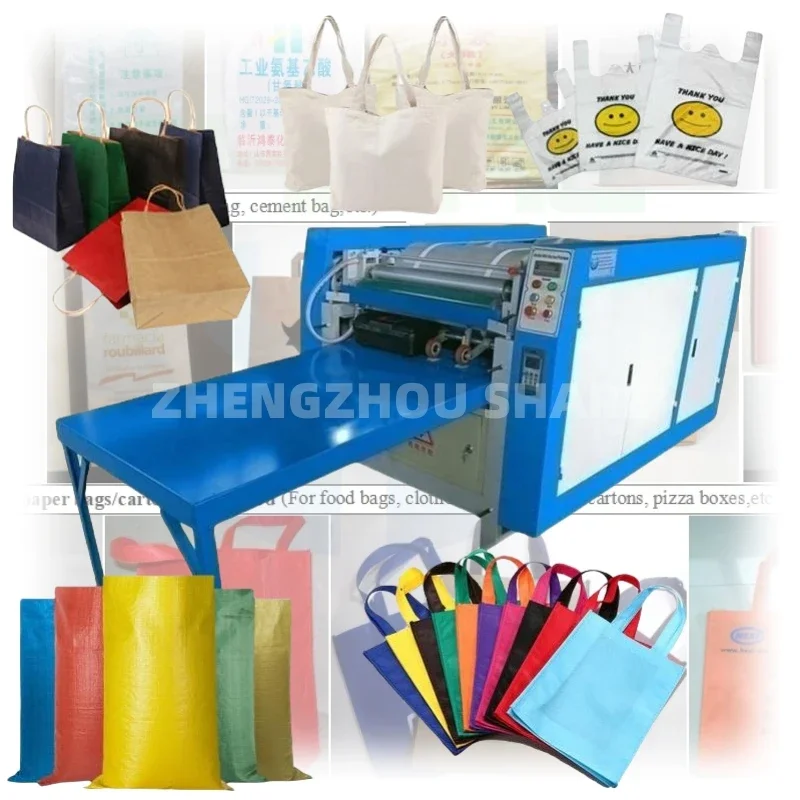 Automatic Paper Bag Printing Machine 1-6 Colors Offset Tote Non Woven Coffee Pp Mylar Plastic Bag Printing Machine Price