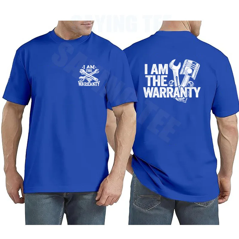 Ich bin der Garantie-Mechaniker für Rennwagen-Teile – Lustiges Mechaniker-T-Shirt im Y2K-Stil – Mechaniker-Papa-T-Shirt mit Spruch im Taschenformat – Herrenbekleidung Oberteil – Detail 7