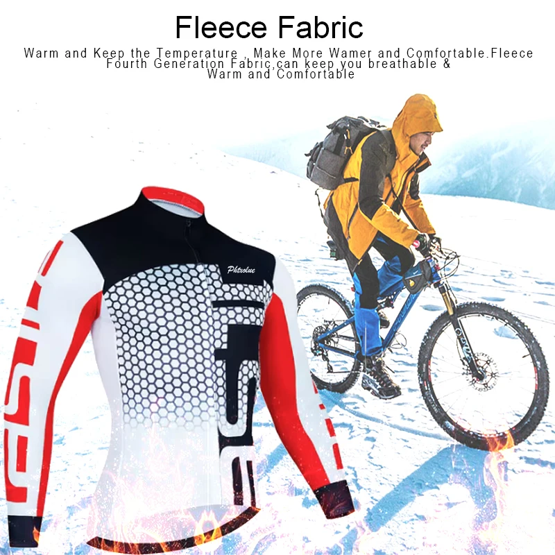 2024 Winter Set Cycling Clothing Men Jerseys Thermal Fleece MTB Bicycle Bike Clothes Kit  Maillot Ropa Ciclismo Uniform Suit