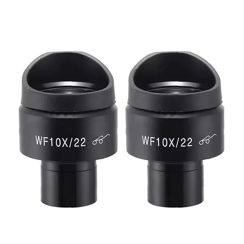 WF10X نقطة عين عالية زاوية واسعة العدسة الديوبتر مجال رؤية قابل للتعديل 22 مللي متر حجم الواجهة 23.2 مللي متر للمجهر البيولوجي