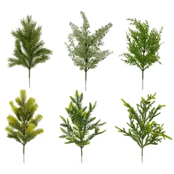 Artificial pine needles, Christmas green plant decorations, indoor flower arrangement accessories, artificial PE pine needles