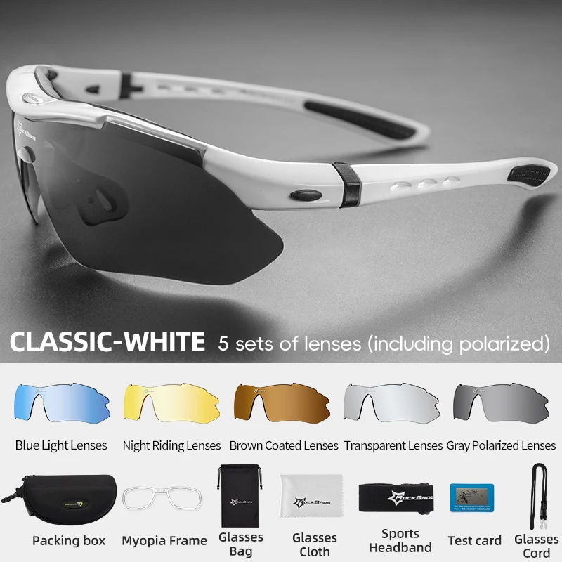 ROCKBROS Radfahren Polarisierte brille Fahrrad Photochrome Outdoor Sport Sonnenbrille MTB PC Brille Brillen 5/3 Objektiv Fahrrad Zubehör 5