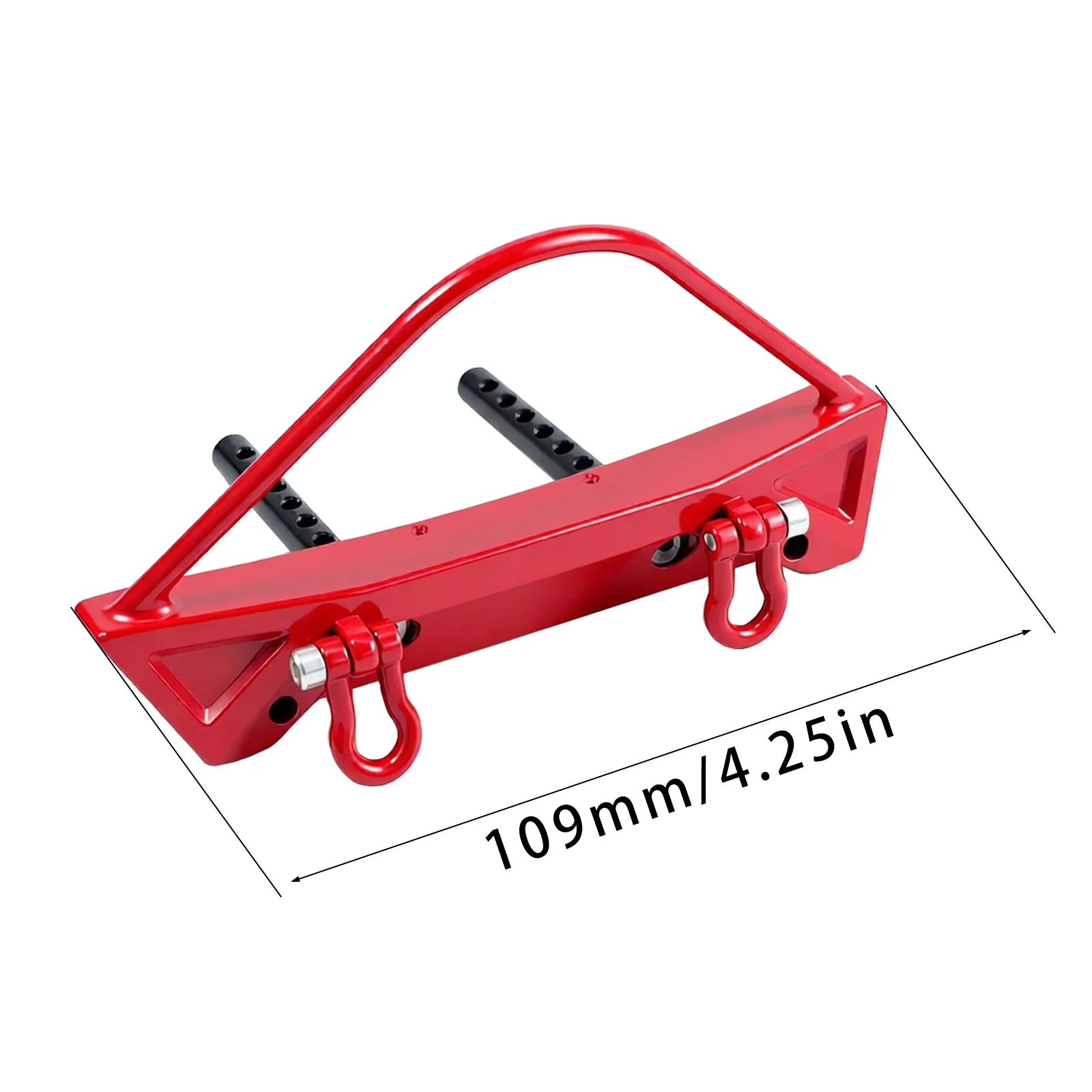 MN Metal Front And Rear Bumpers For 1/12 MN128 RC Crawler Truck With Tow Hooks Winch Mount Hole Anti Collision Upgrade Parts