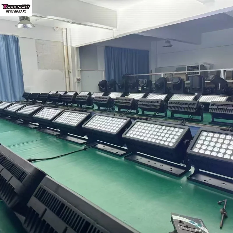 

4 шт., водонепроницаемые светодиодные настенные светильники IP 65 dmx 60*10 Вт rgbw 4 в 1, светодиодные уличные диджейские фонари городского цвета