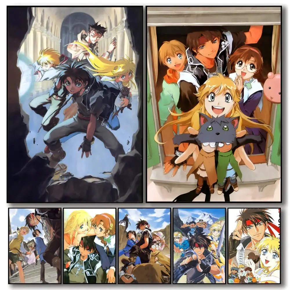 Fantasy Anime S-sorcerous Stabber Orphen Poster Trendy Aesthetic Wall Art Poster for Dorm Room Bedroom Decor