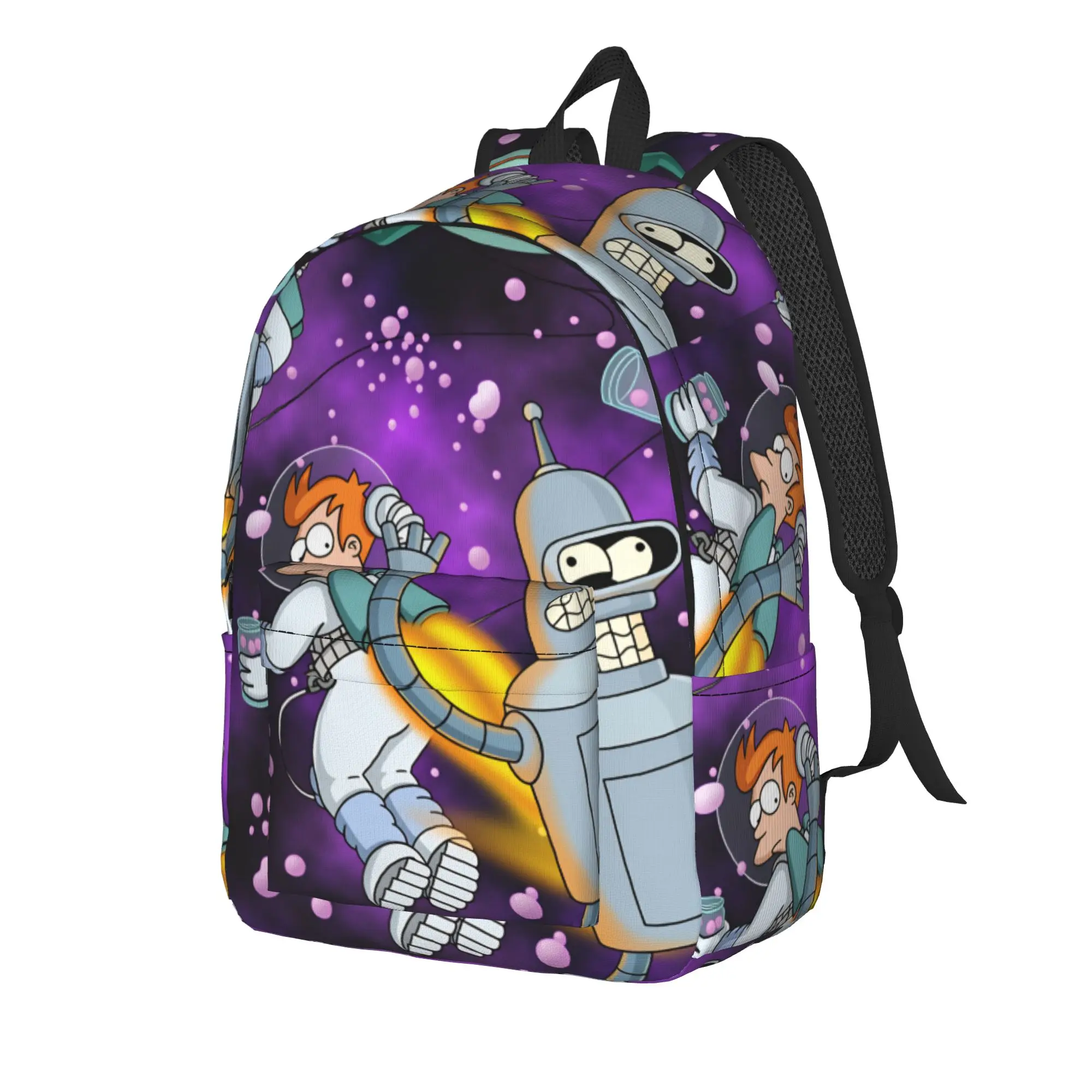 Futuramas Cartoon Comic Backpack  Camping Backpacks Teen Pretty School Bags Design Large Rucksack