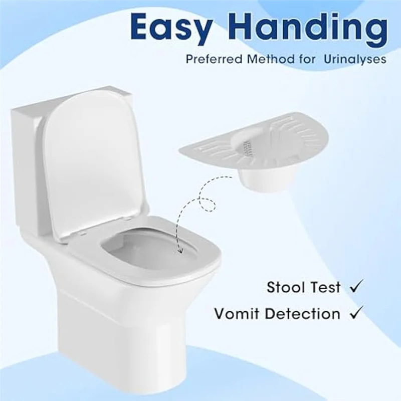 【B89E】Toilet Hats For Urine Collection, Universal 6 Pack 30 Oz/900 Cc Pee Urinal Sample Cup Container Set