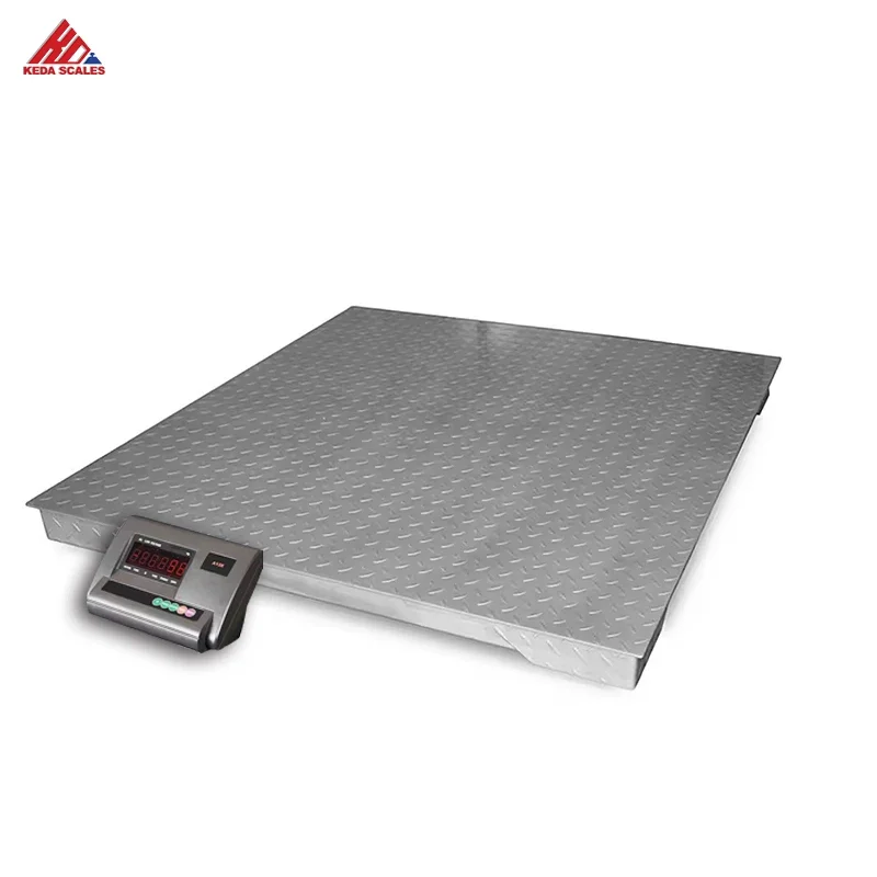 Keda Scales Stainless Steel Electronic Platform Floor Scale 3t food electronic scale  for  industry or kitchen factory price