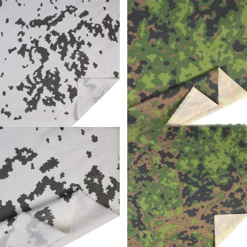50% нейлон, 50% хлопок, камуфляжная ткань Ripstop, финский камуфляж NYCO5050, тактическая ткань для шитья, используется для униформы, охоты своими руками 50% нейлон, 50% хлопок, камуфляжная ткань Ripstop, финский камуфляж NYCO5050, тактическая ткань для шитья, используется для униформы, охоты своими руками