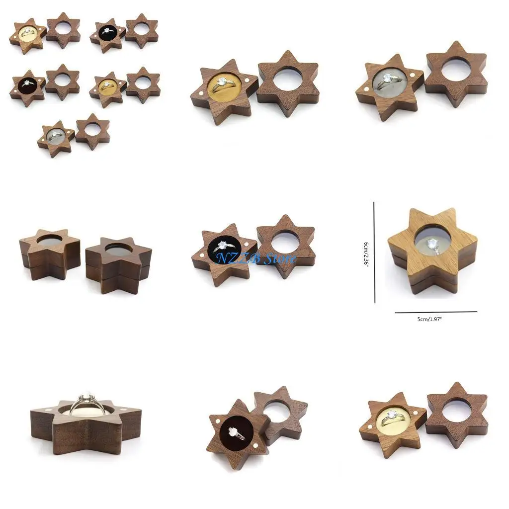 

T21F Элегантный держатель для колец Обручальное кольцо Коробка на предъявителя Свадебный декор ко Дню святого Валентина