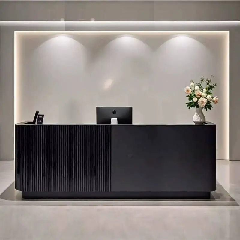 

Accesories Modern Reception Desks Modern Decor Hotel Corner Reception Counter Front Cashier Mostrador Recepcion Furniture