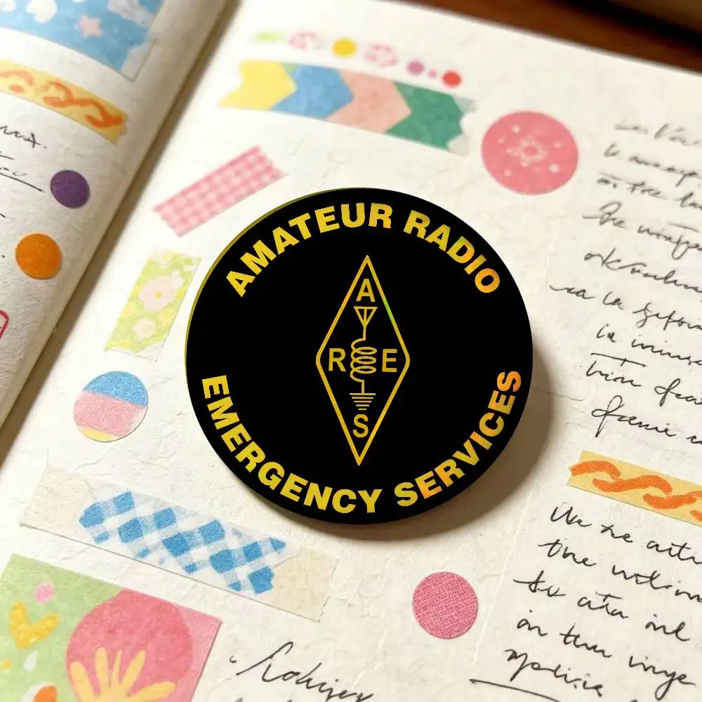 Licensed H-Ham Retro Radio New    Anime Brooches Cute Cartoon Badge Jacket Jeans Lapel Pin Gift Accessorie