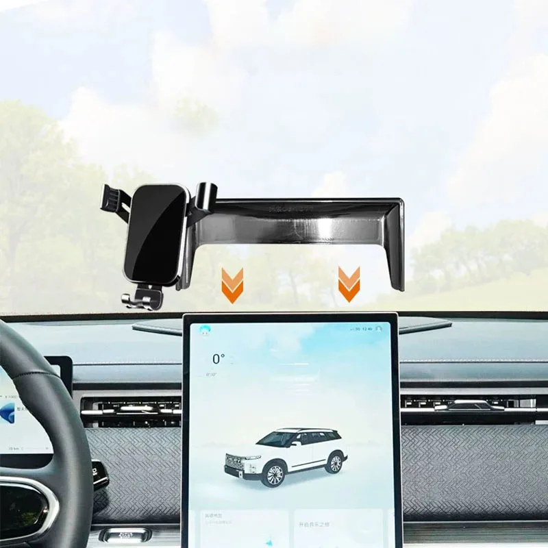 Image of Auto Telefon Halter Für JAECOO J7 2024 2025 2026 Auto Styling Halterung GPS Stand Drehbare Unterstützung Mobile Zubehör