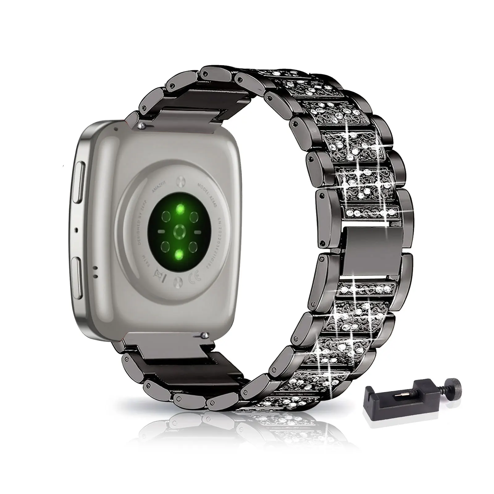 

Ремешки с бриллиантами для Amazfit Active 2 Square/Active 2S Band, блестящий металлический ремешок для женщин