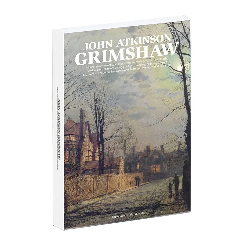 

30Pcs/Set John Atkinson Grimshaw Artwork Postcard INS Style Greeting Card Painting Wish Card Art Gift Message DIY Decoration