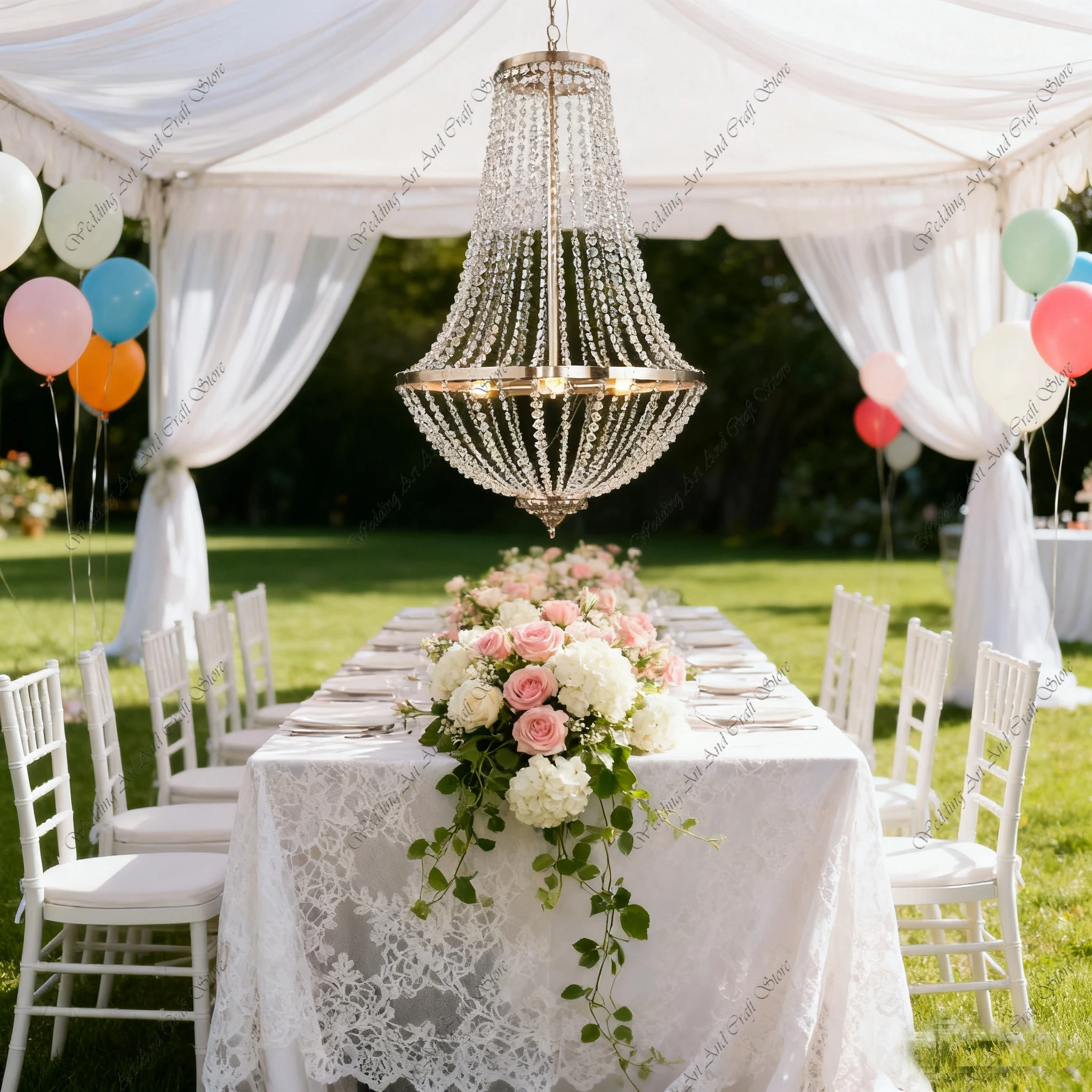 

10 шт. f30, золотой, серебряный свадебный реквизит, потолочный светильник Auditorium, прозрачное стекло, хрустальный сценический макет, декоративная лампа ivy39