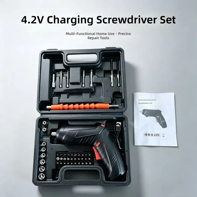 for Multifunctional Electric Screwdriver Set 4.2V Lithium Rechargeable Multi-purpose Household Maintenance Tools