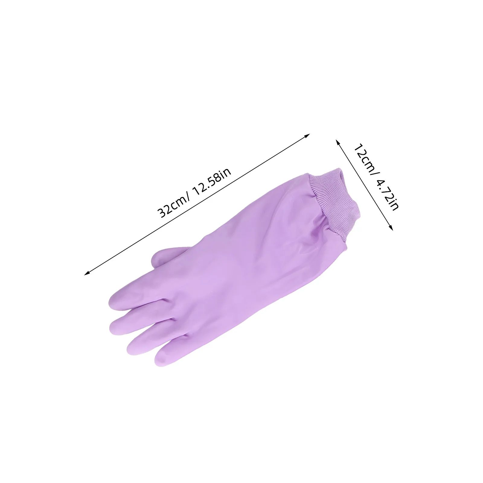 2Pairs Kitchen Dishwashing Gloves Waterproof Anti Slip with Fleece Lining Hangable Household Cleaning Gloves Reusable Protector