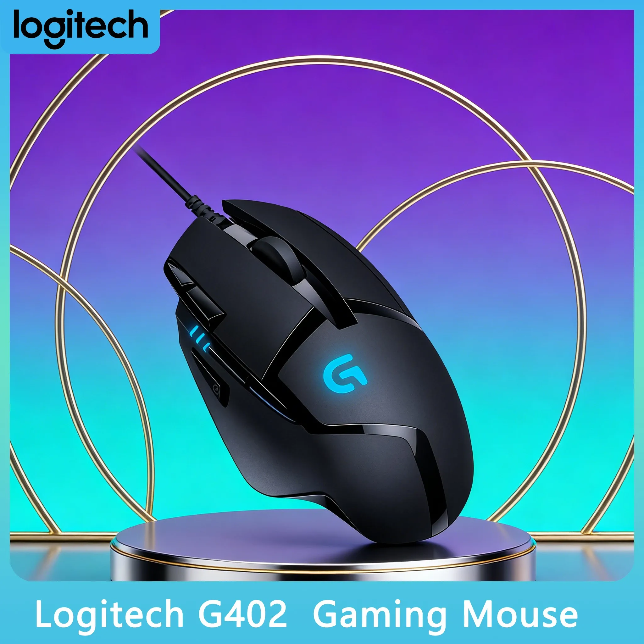 

Logitech G402 - 32-bit Processor Powers Ultra-Fast Tracking