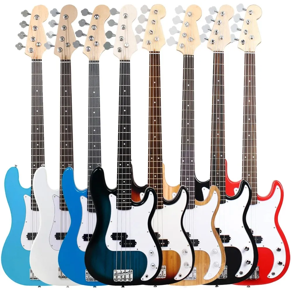 High Quality Custom Bass Electric Guitar Low 4-String Bass PB 5 Colors Precision Bass Guitar 4 Strings Electric Bass