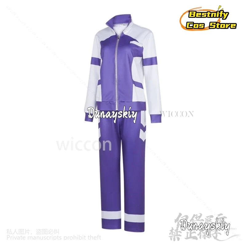 CosplayPretty أنيمي ديربي تأثيري Oguri قبعة زي الأرجواني تشغيل موحدة ملابس رياضية معطف السراويل شعر مستعار فروي سماعات الجمباز Cus #3