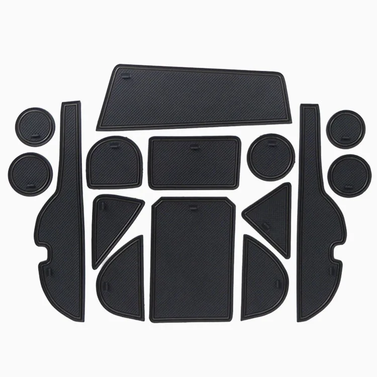 Suitable for 13-18 Toyota RAV4 door slot pad, water cup pad, interior modification, armrest box storage pad decoration