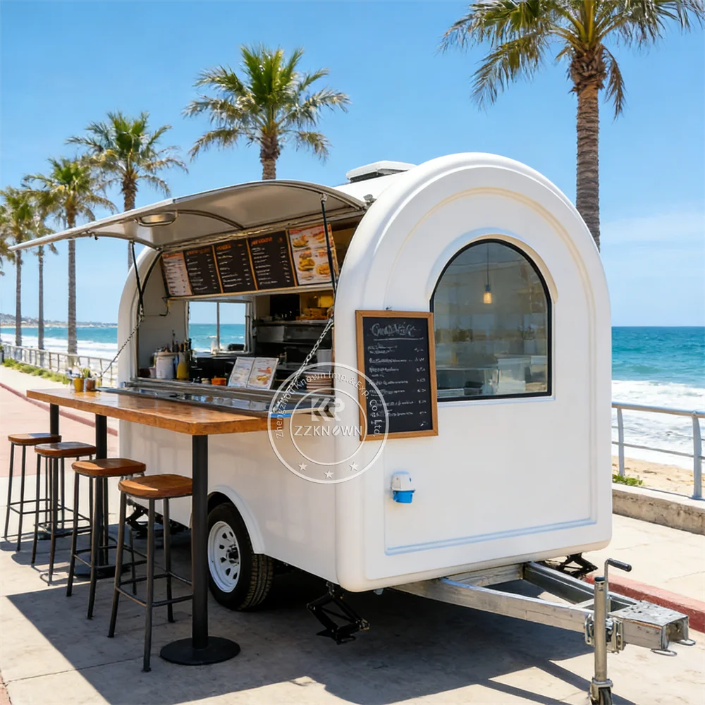 

Мобильная уличная кухня: фургон для мороженого, кофе и фастфуда, полностью оборудованный, с полной кухней