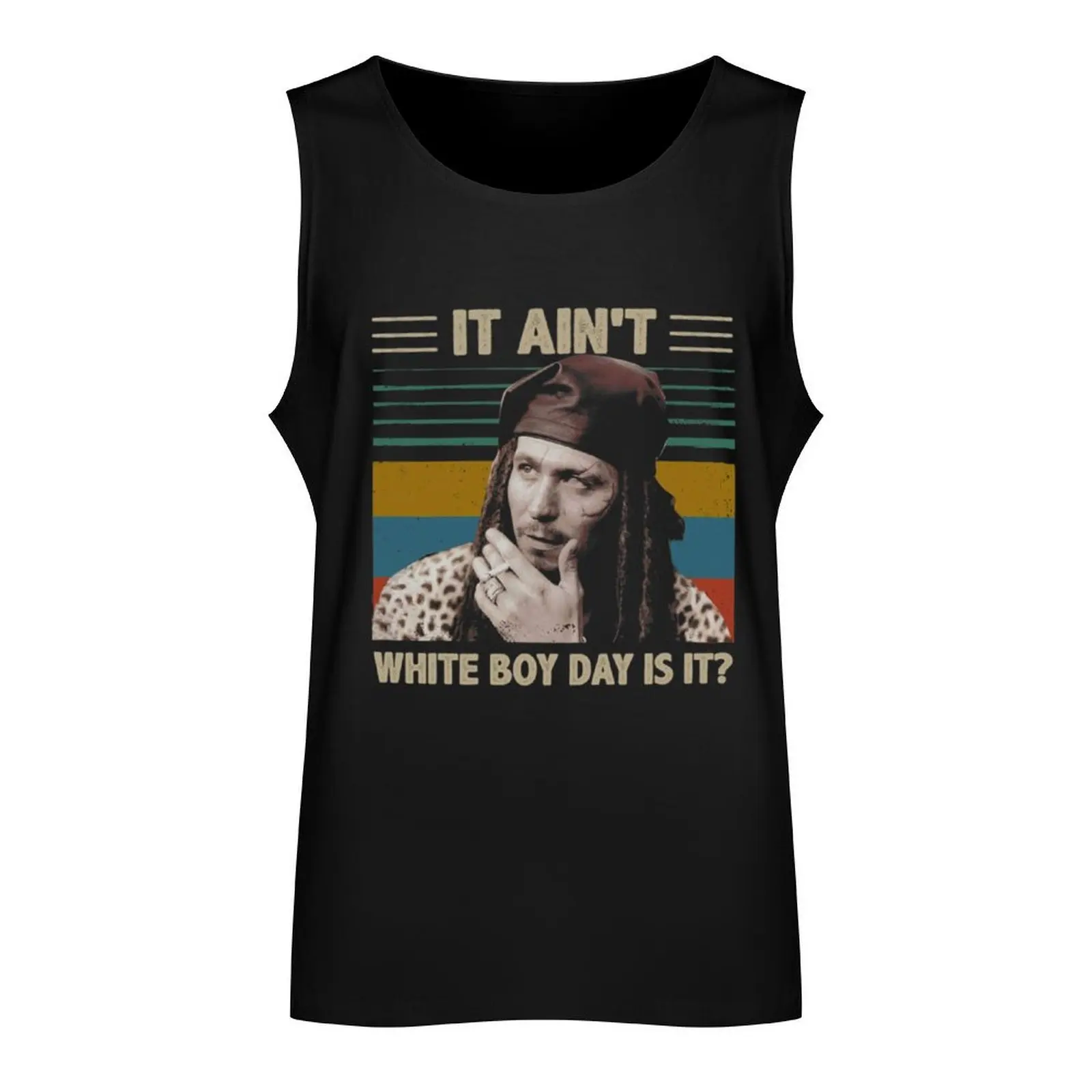 Drexl Spivey Lovers It Ain't White Boy Day is It Vintage True Romance Lovers Tank Top sleeveless vests gym top Gym man vest men