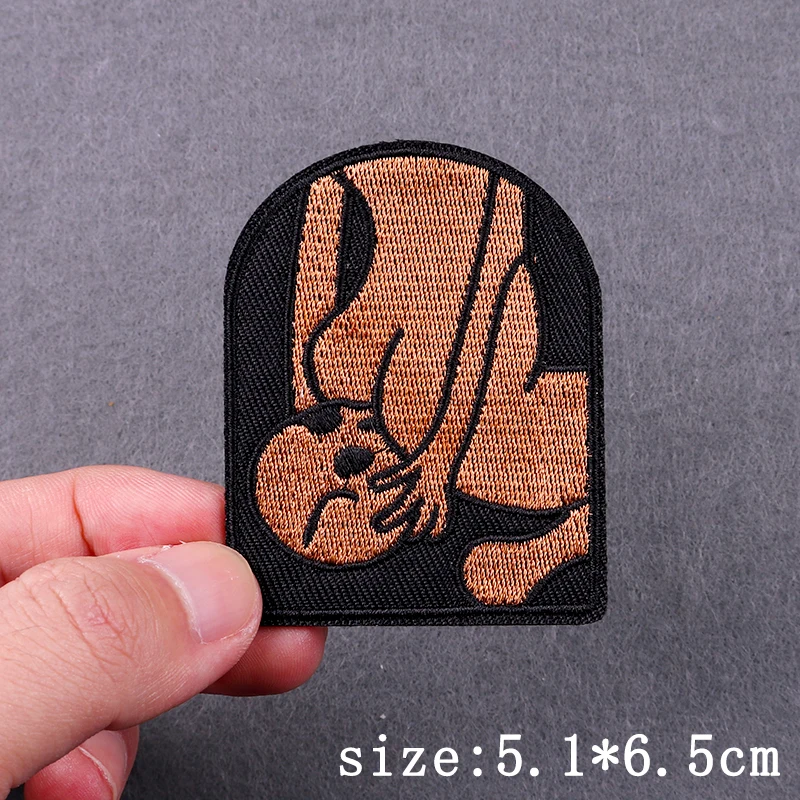 Sexy Punk Patch Iron On Embroidery Patches For Clothing Thermoadhesive Patches For Clothes Hip Hop Skull Embroidery Patch Badges