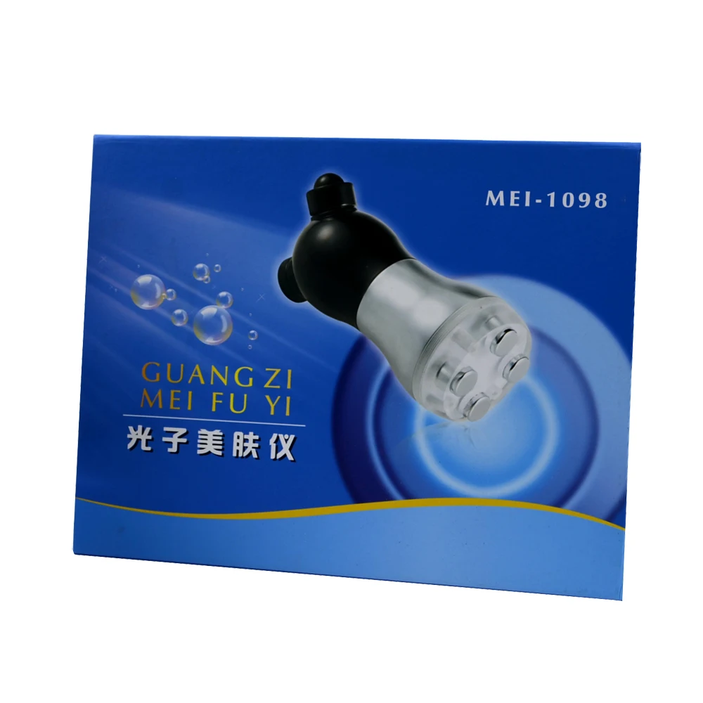 المحمولة بوتون العلاج بالضوء شد الوجه لا إبرة مايكرو الحالي العناية بالبشرة جهاز تدليك الجسم