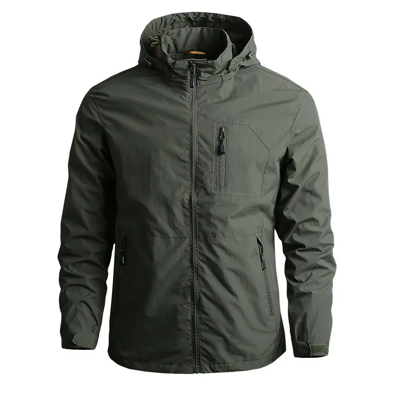 DulCombCamo-Veste à Capuche des Forces Spéciales pour Homme, Veste Mince Militaire, Imperméable, Coupe-Vent, Bomber en Peau de Requin, Printemps, Automne