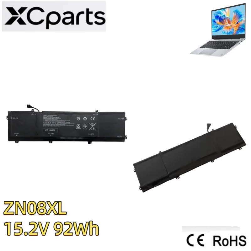 

8-элементный новый аккумулятор для ноутбука ZN08XL для ноутбука HP ZBOOK Studio серии G4 907584-850 907428-2C1 15,4 В 92 Втч