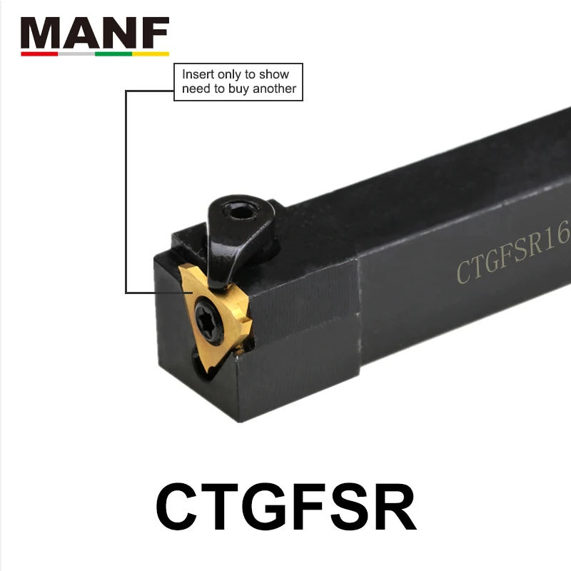 MANF مخرطة قطع CGBSR1616H-16 3 مللي متر عرض الأخدود آلة خرط تعمل بالتحكم الرقمي بواسطة الحاسوب بالقطع قطع أدوات قطع قطع قطع الحز أدوات ForTGF32
