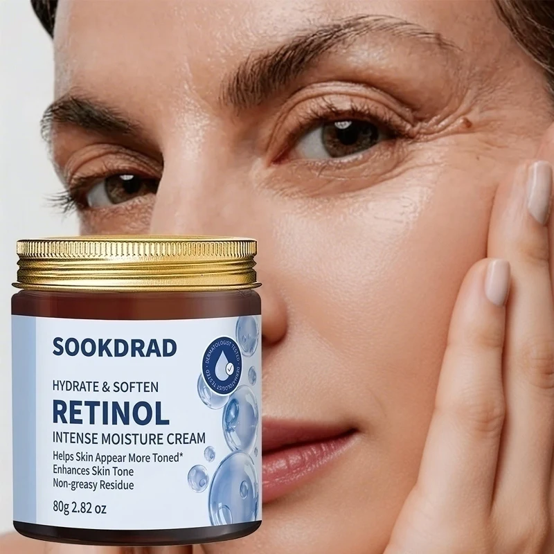 Retinol Intense Moisture Cream, hydrate soften, face, all genders, 80g/2.82oz, all skin, daily care