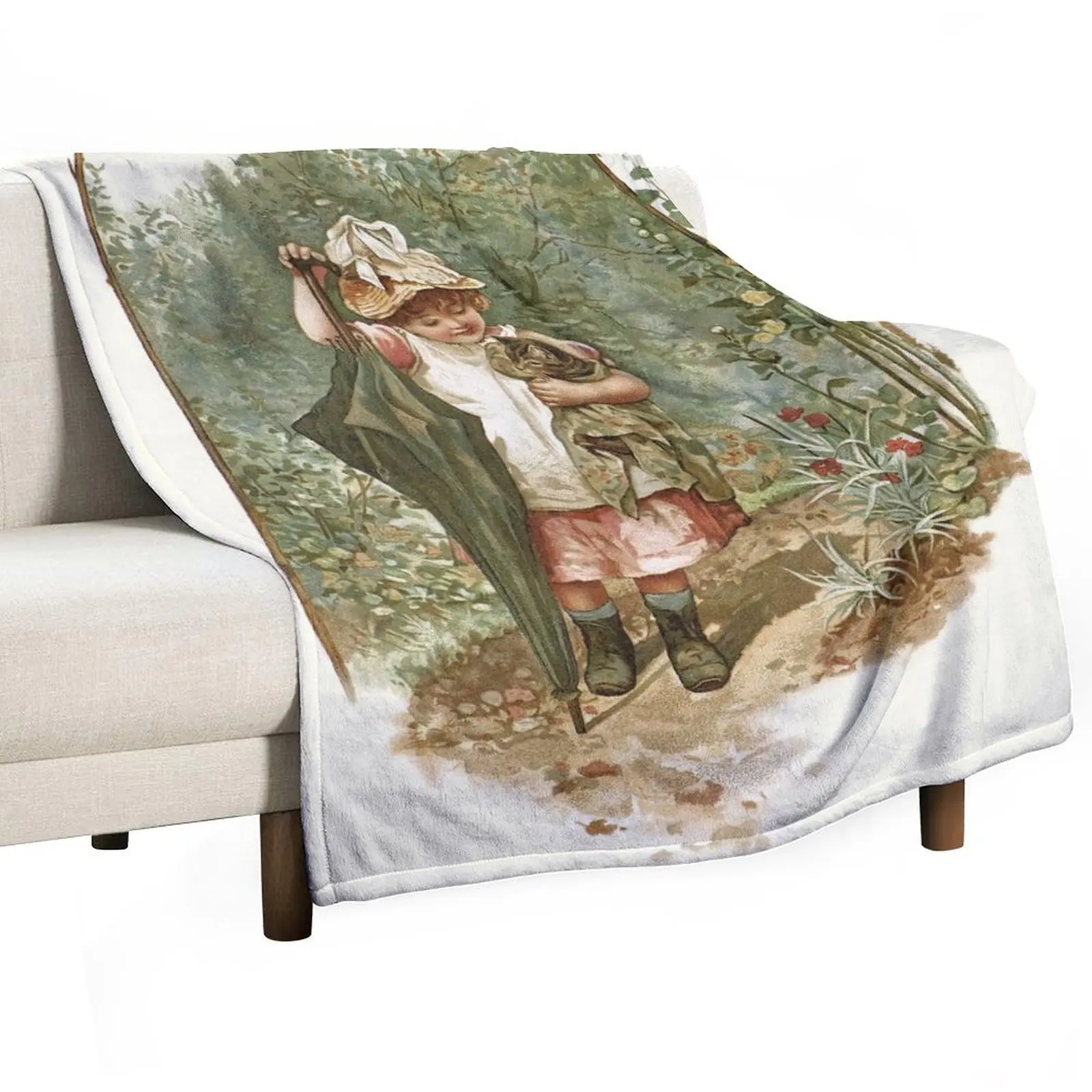 

The Rescue Kitten Throw Blanket Retros Winter beds Blankets