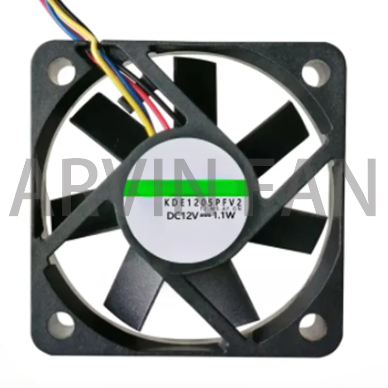 

New KDE1205PFV2 5010 50mm 12V 1.1W 3 Wire Switch Cooling Fan 50*50*10mm