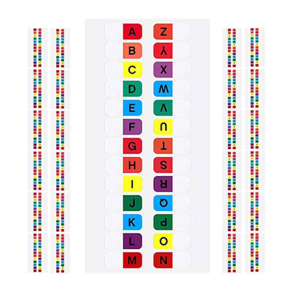 

Colorful Alphabet Tabs Page Markers Pet Material Book Sticky Labels Notepad Index Flags Annotation Supplies Folder Tags