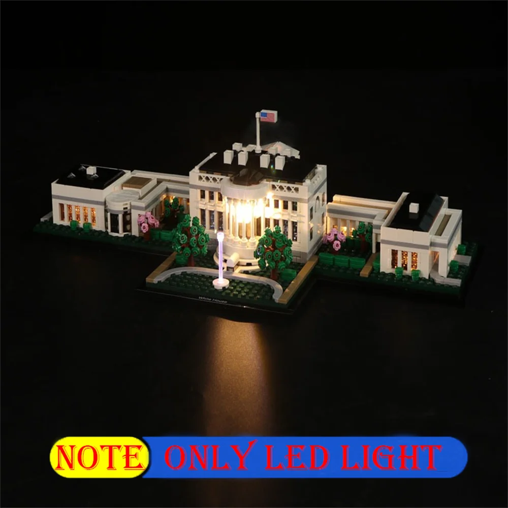 

Art And Craft Led Light Kit For 21054 Architecture The White House Not Include Building Block(Only Lighting Set)