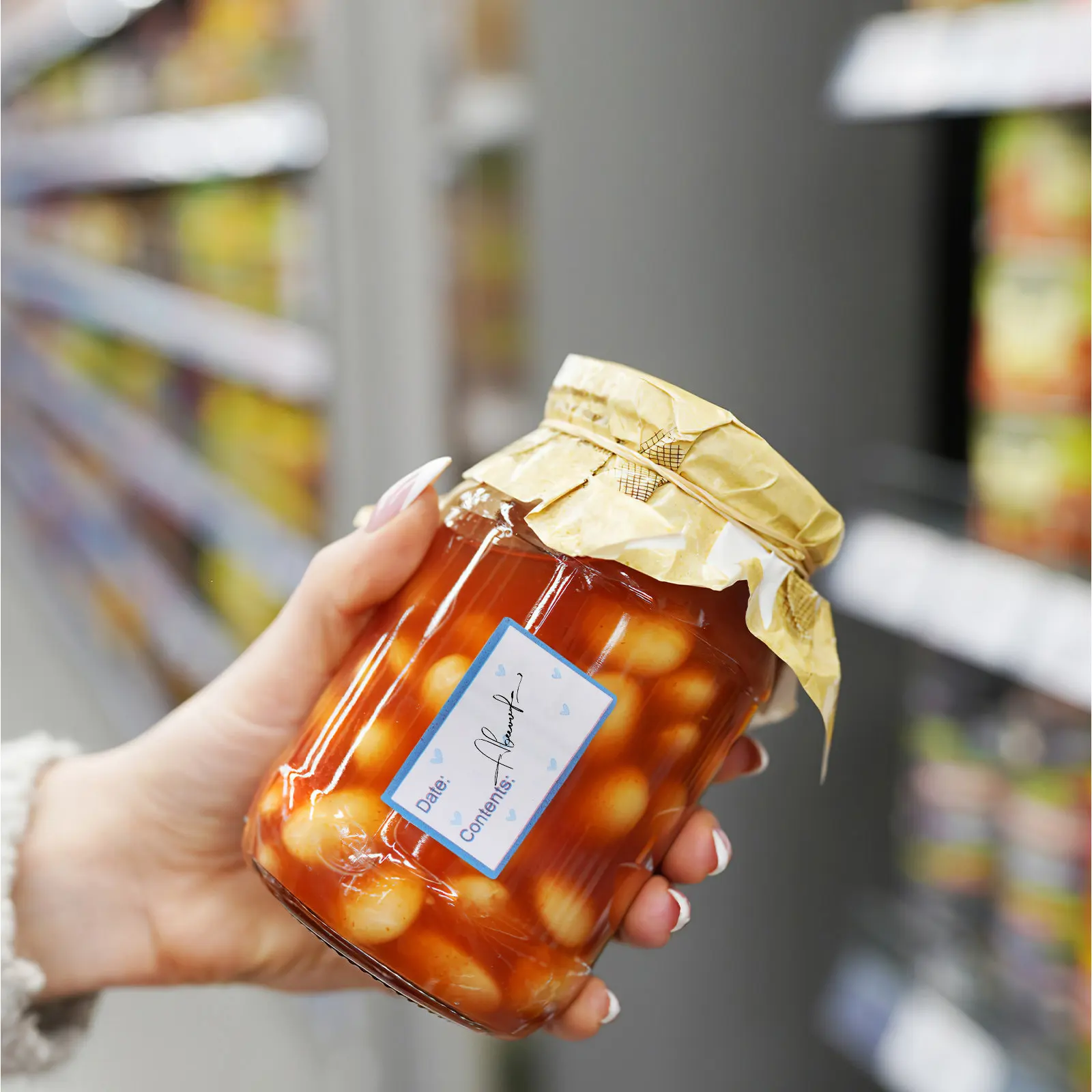 

Food Date Labels Stickers Blank Removable Adhesive for Kitchen Freezer Pantry Jars Bottles Containers Canning Expiration