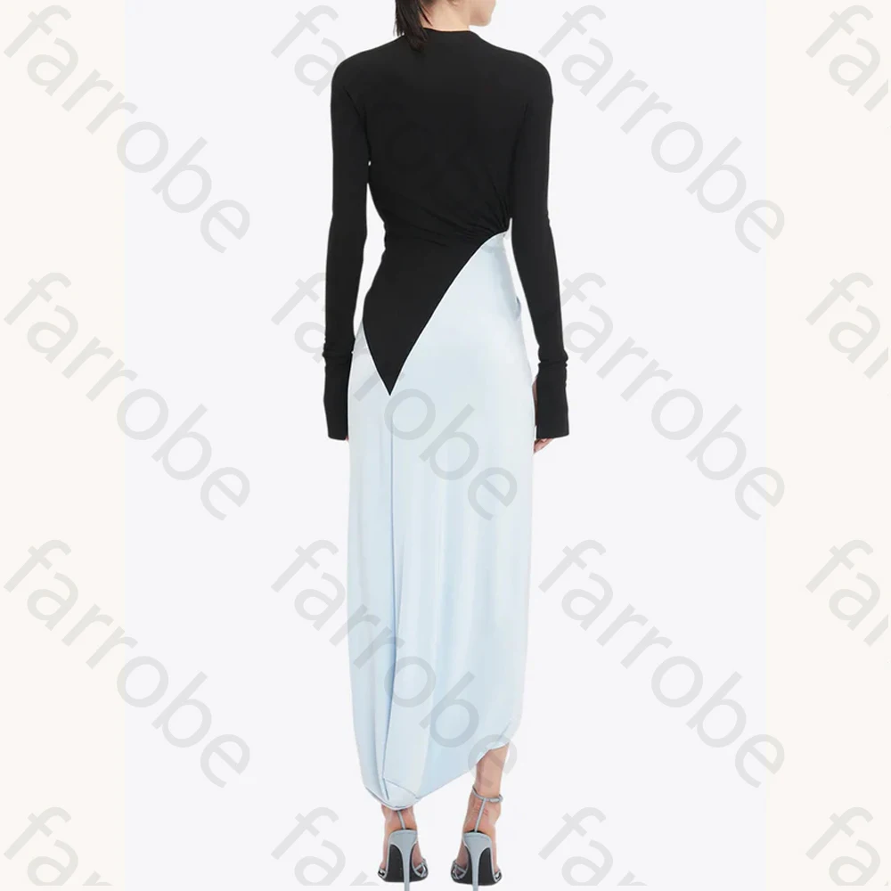 Maßgeschneidertes, elegantes, drapiertes, geknotetes Midikleid, A-Linie-Abendkleider, formell, exquisit, hochwertige Abschlussball-Party-Kleider für Frauen