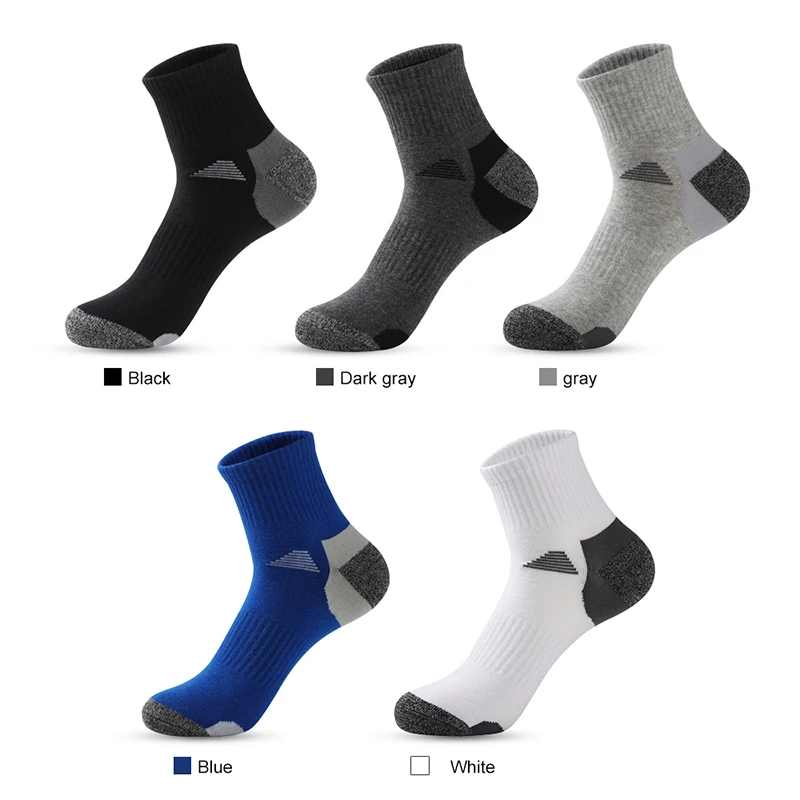 5 Pairs New Spring Mens Socks Knit Sports Sock Outdoor Fitness Breathable Quick Dry Wear-resistant Running Sock Man Wholesale