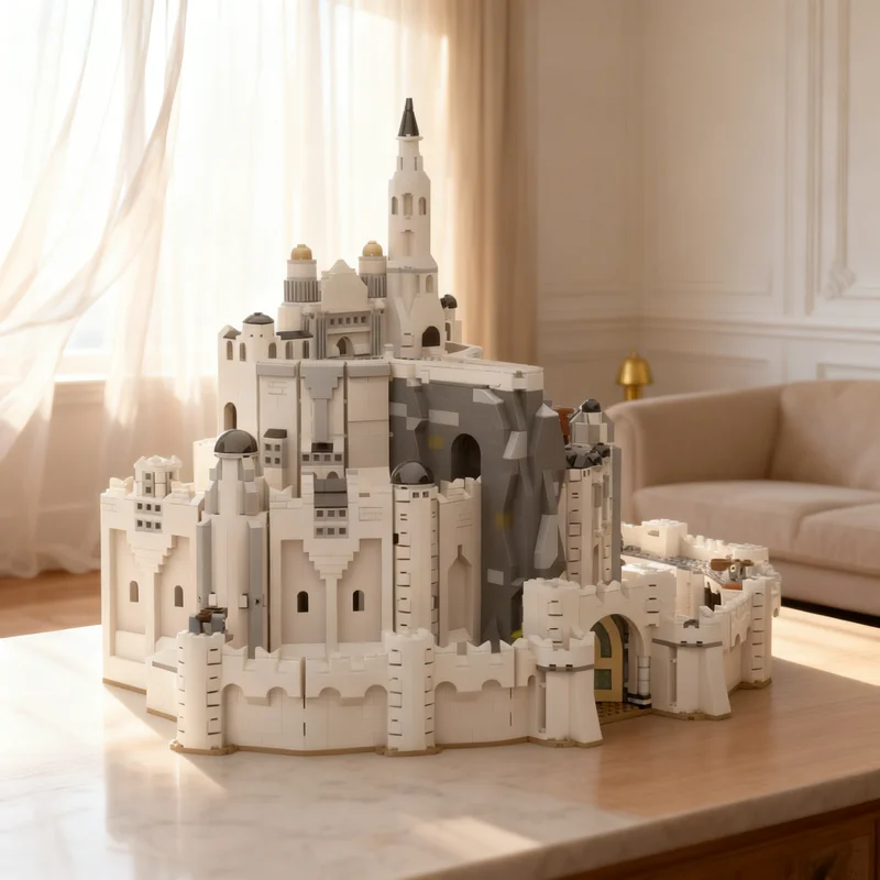 

4337pcs MOC The White City Hobbit Lord Rings Model Building Blocks Creative DIY Gift Display Decor Assemble Premium Adult Kids