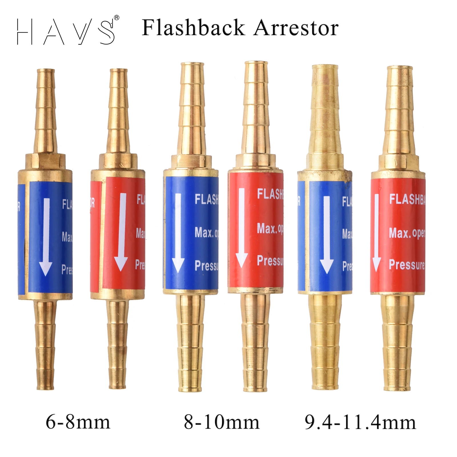 Propano Acetileno Flashback Arrestor Válvula Válvula de Segurança Fit Tocha de Corte Mangueira Flame Buster mm mm 10 mm