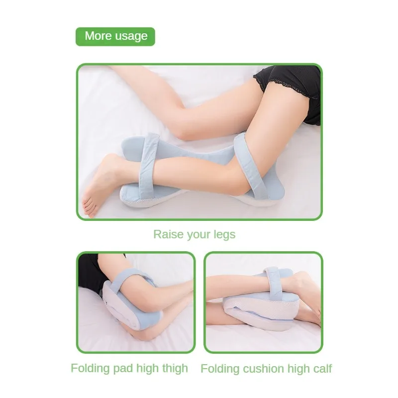 Multifunctional leg clamp pillow soft slow rebound memory cotton sleep pad foot pillow to maintain leg knee and hip curves