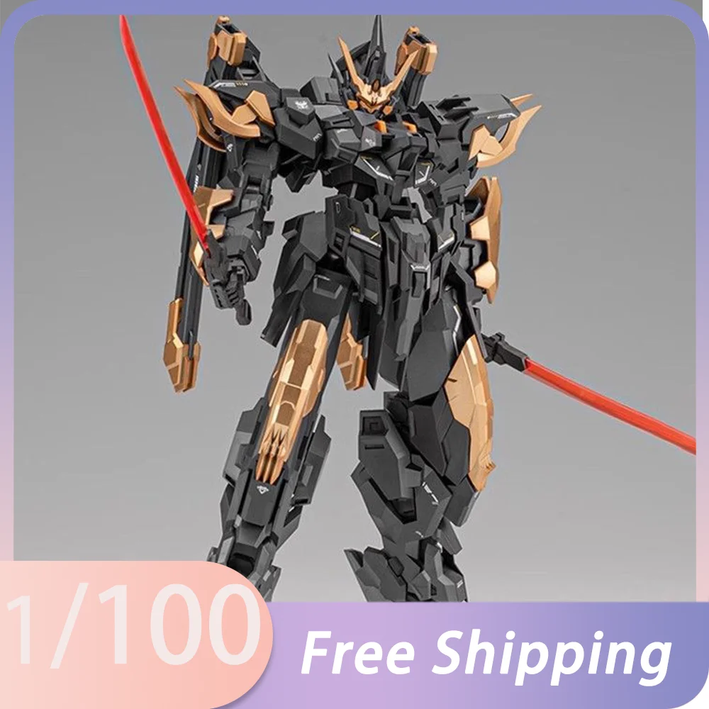 NOWY Pomarańczowy Kot Przemysł Mg 1/100 Model do Składania Neamhain Figurki Akcji Robot Zabawka Kostiumowana dla Kolekcjonerów Zabawki na Biurko Prezent