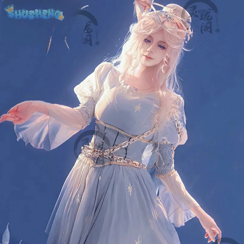 emma-woods-gardener-cosplay-costume-game-identity-Ⅴ-space-witch-dress-bag-glasses-props-halloween-carnival-girl-cute-uniform