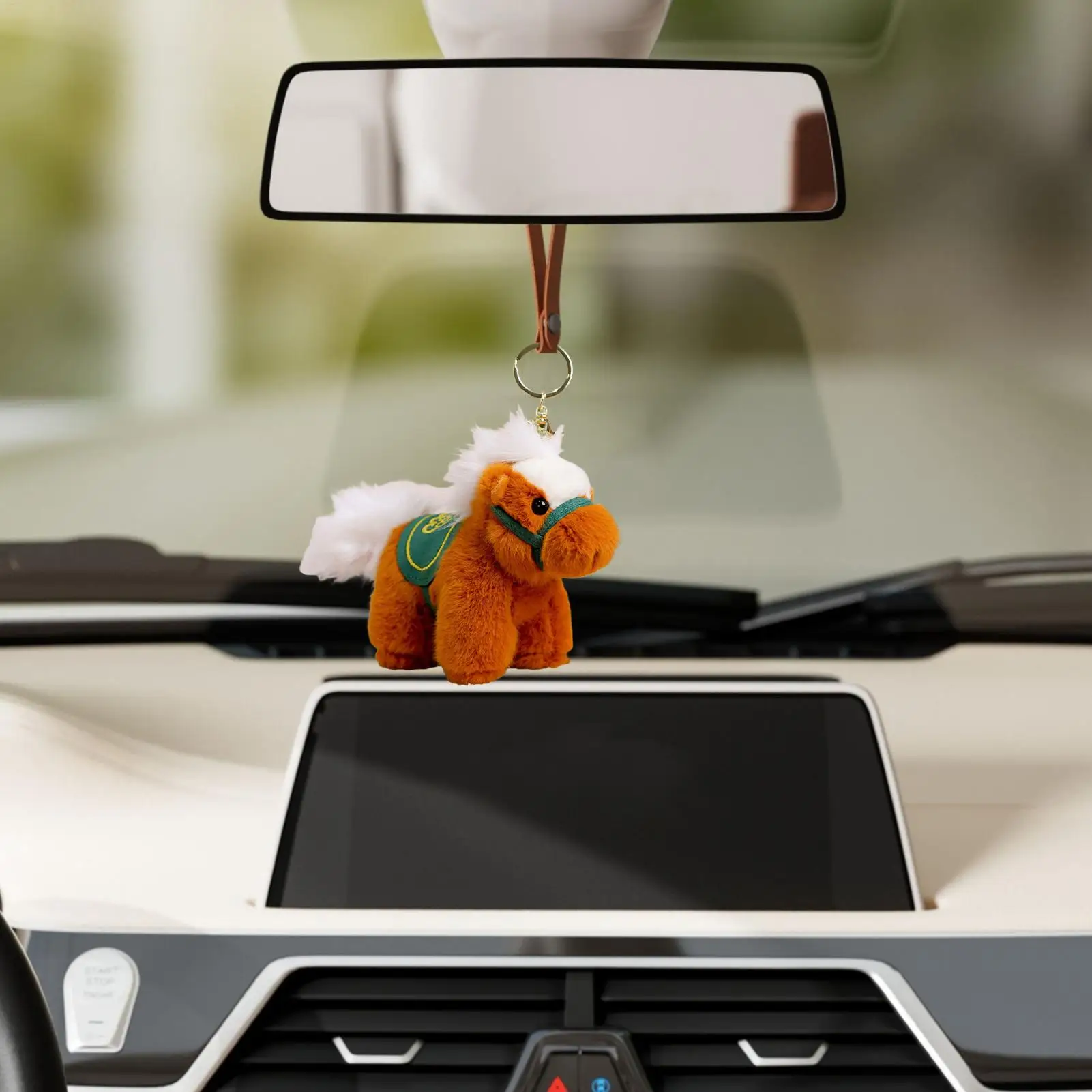 Abalorio para monedero de caballo, bordado de nubes, suministros de recuerdo festivo, llavero del Año del Caballo 2026 para familiares, amigos y colegas