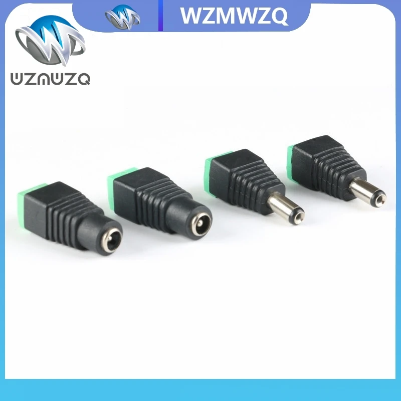 5pcs Female +5 pcs Male DC Connector 2.1*5.5mm Power Jack Adapter Plug Cable Connector For 3528/5050/5730 LED Strip Light