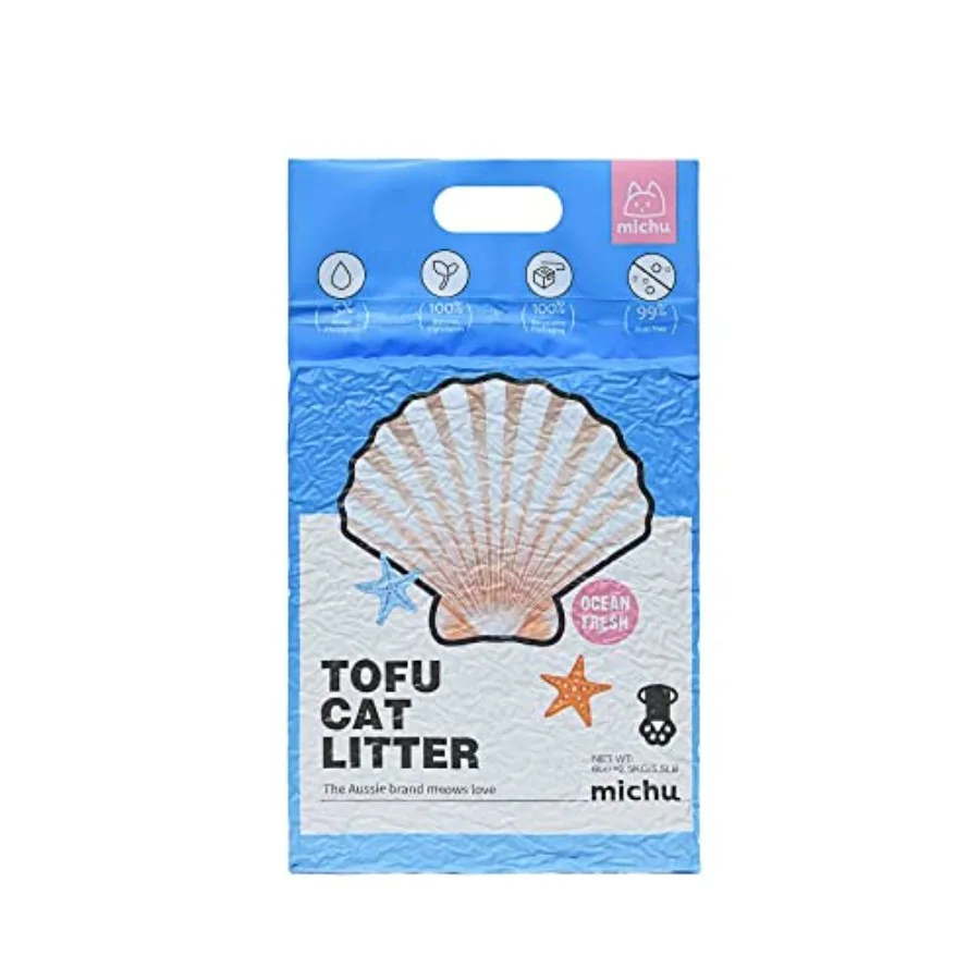 

Tofu Cat Litter Natural Clumping Tofu Cat Litter Fast Clumping and Easily Scoop-able 5.5lb/88oz 5 Scents