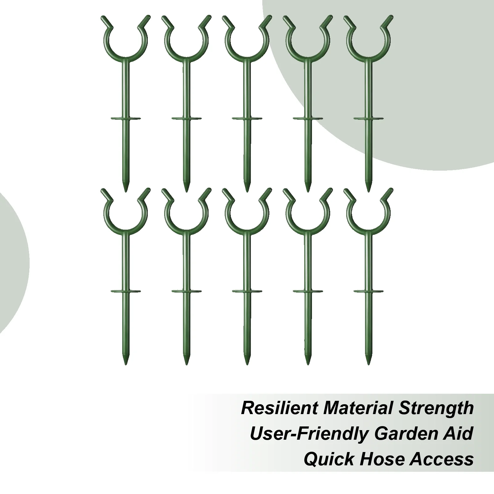 

Направляющие для садовых шлангов, зеленые направляющие для садовых шлангов, держатель для праздничных огней, 10 шт., кронштейн для держателя полива для орошения